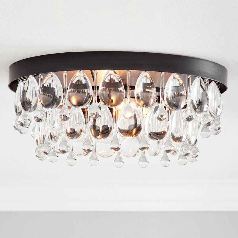 Anqeer Waterdrop Round Flushmount 15"