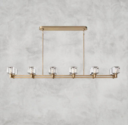 Delmare  Double Linear Chandelier 72“