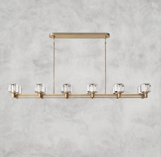 Delmare  Double Linear Chandelier 72“