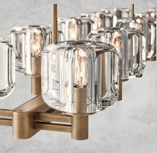 Delmare  Double Linear Chandelier 54“