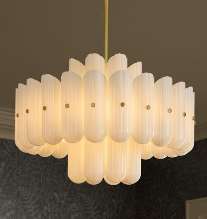 Lorna LED Double Tier Chandelier 25" 35" 46"