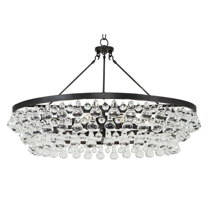 Anqeer Waterdrop Round Chandelier 35"